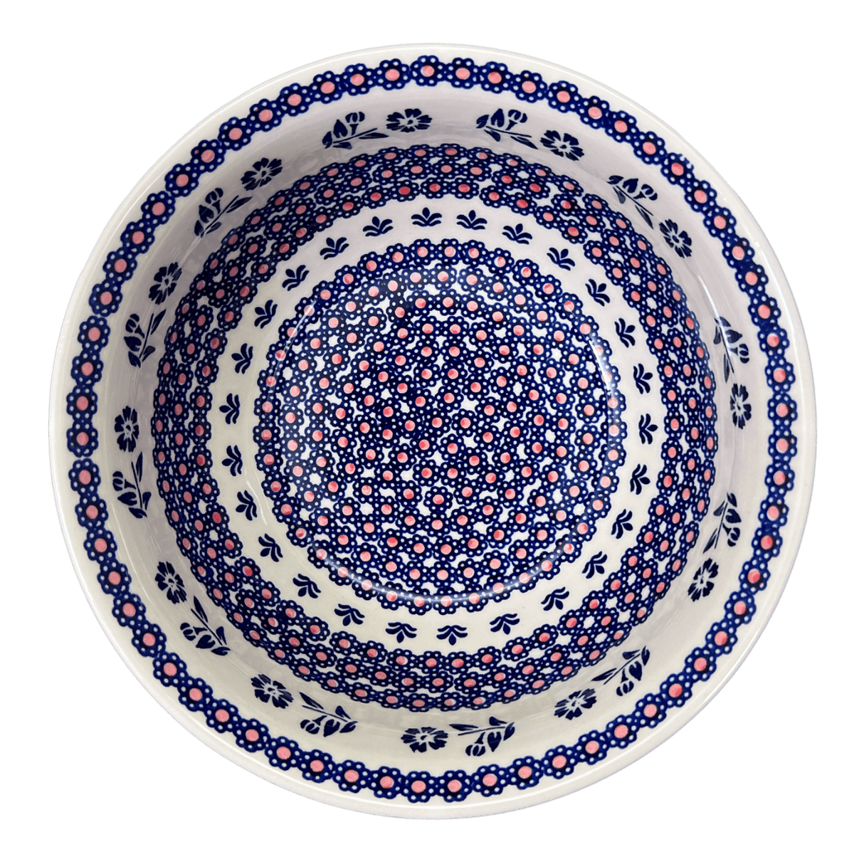 Bowl, Round, 9" Bowl in "Swedish Flower" by Manufaktura | M086T-KLK