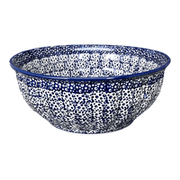 A picture of a Polish Pottery 9" Bowl (Sea Foam) | M086T-MAGM as shown at PolishPotteryOutlet.com/products/9-bowl-sea-foam-m086t-magm