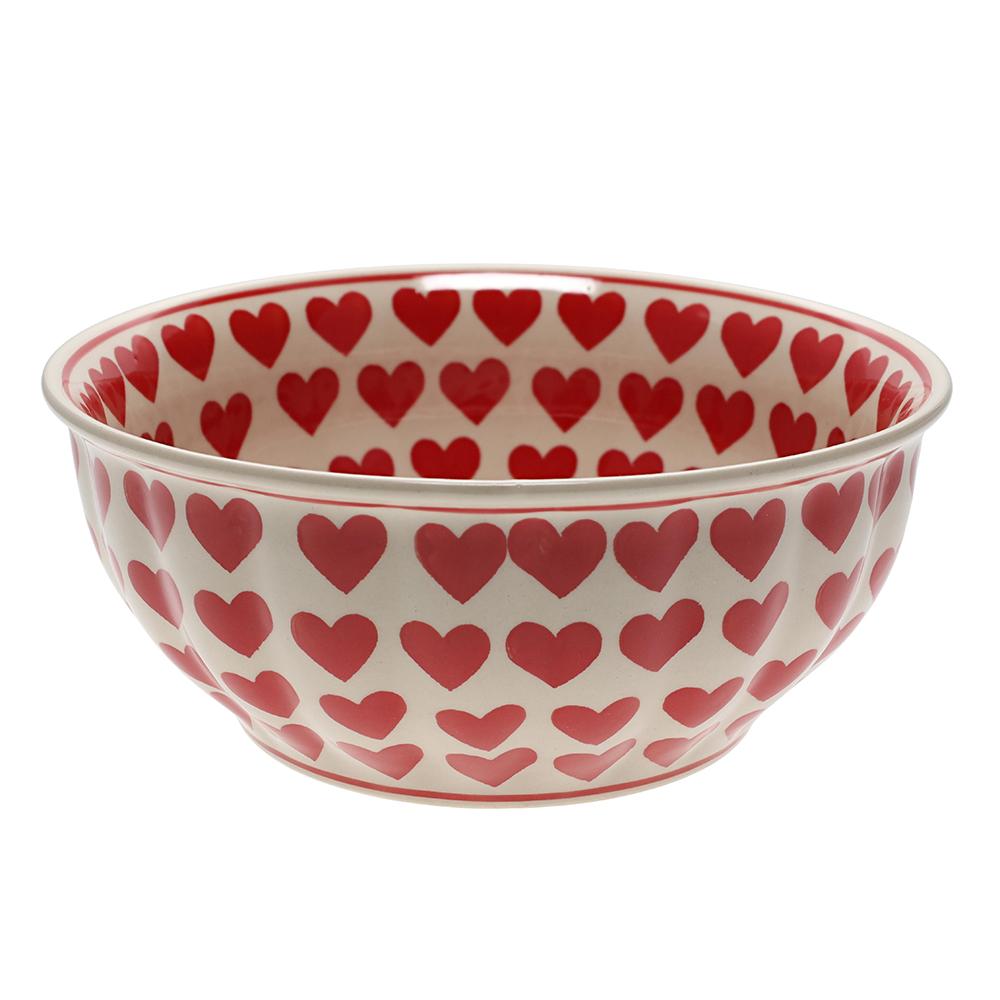 Bowl, Round, 9" Bowl in "Whole Hearted Red" by Manufaktura | M086T-SEDC