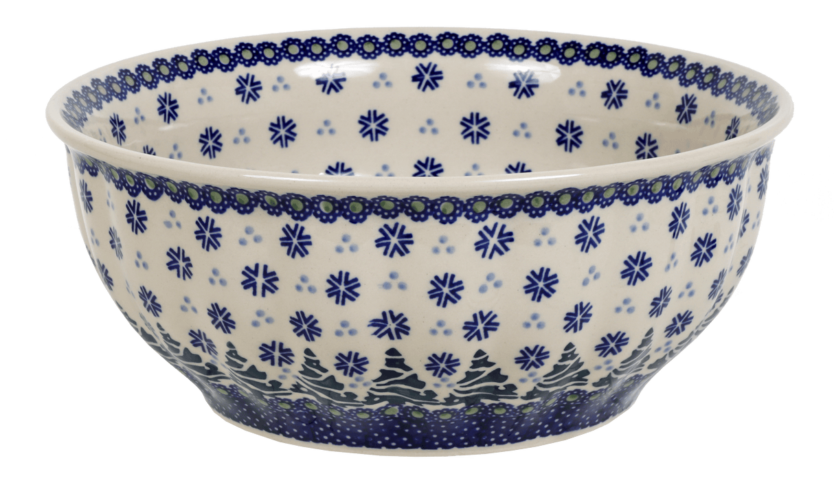 Bowl, Round, 9" Bowl in "Snowy Pines" by Manufaktura | M086T-U22