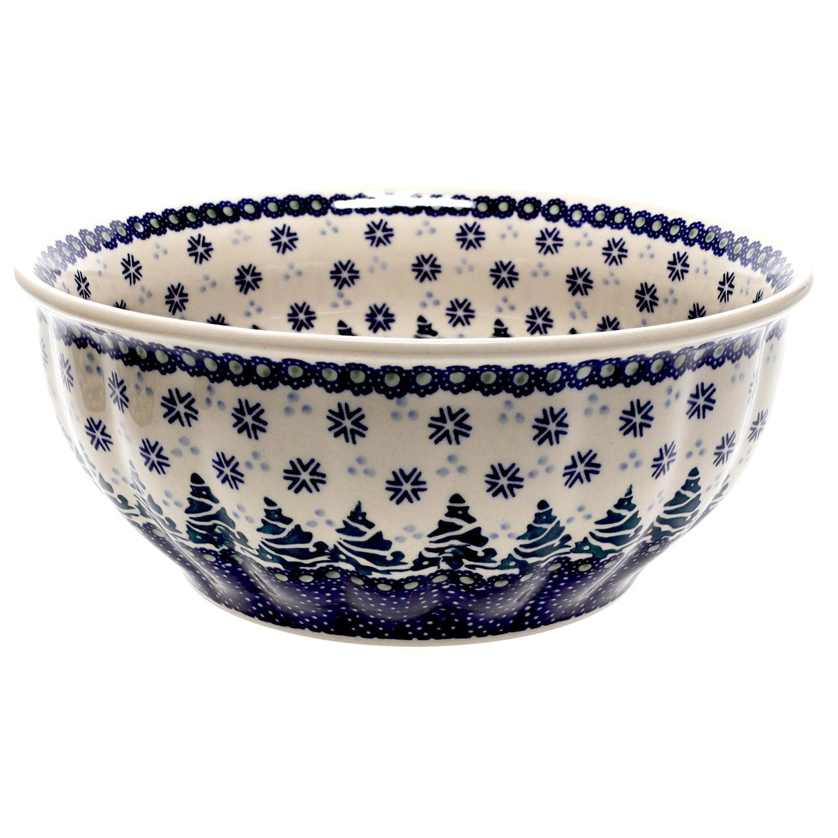 Bowl, Round, 9" Bowl in "Snowy Pines" by Manufaktura | M086T-U22