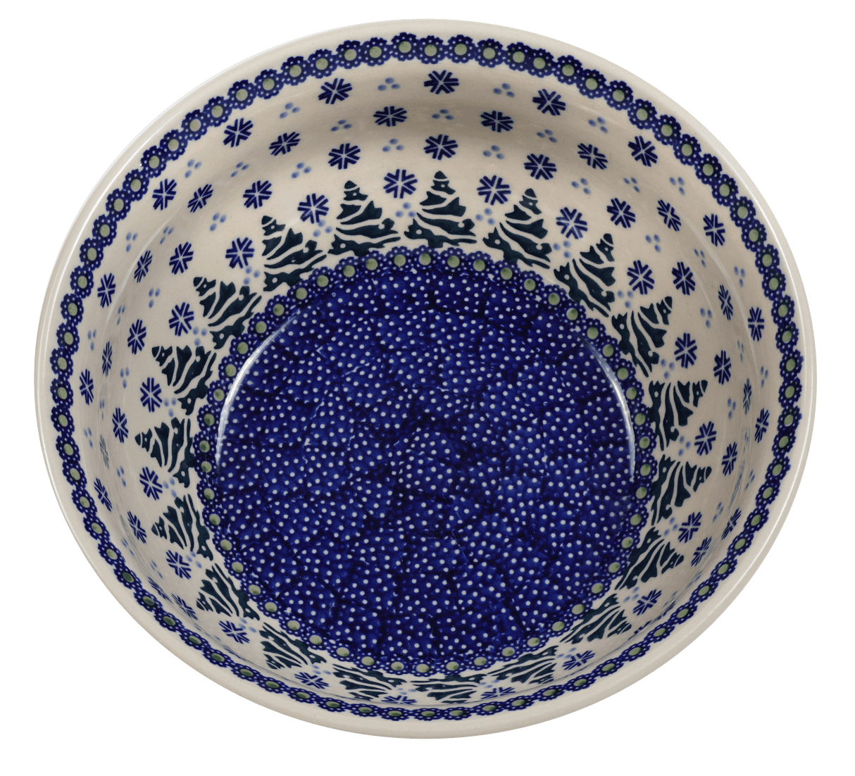 Bowl, Round, 9" Bowl in "Snowy Pines" by Manufaktura | M086T-U22