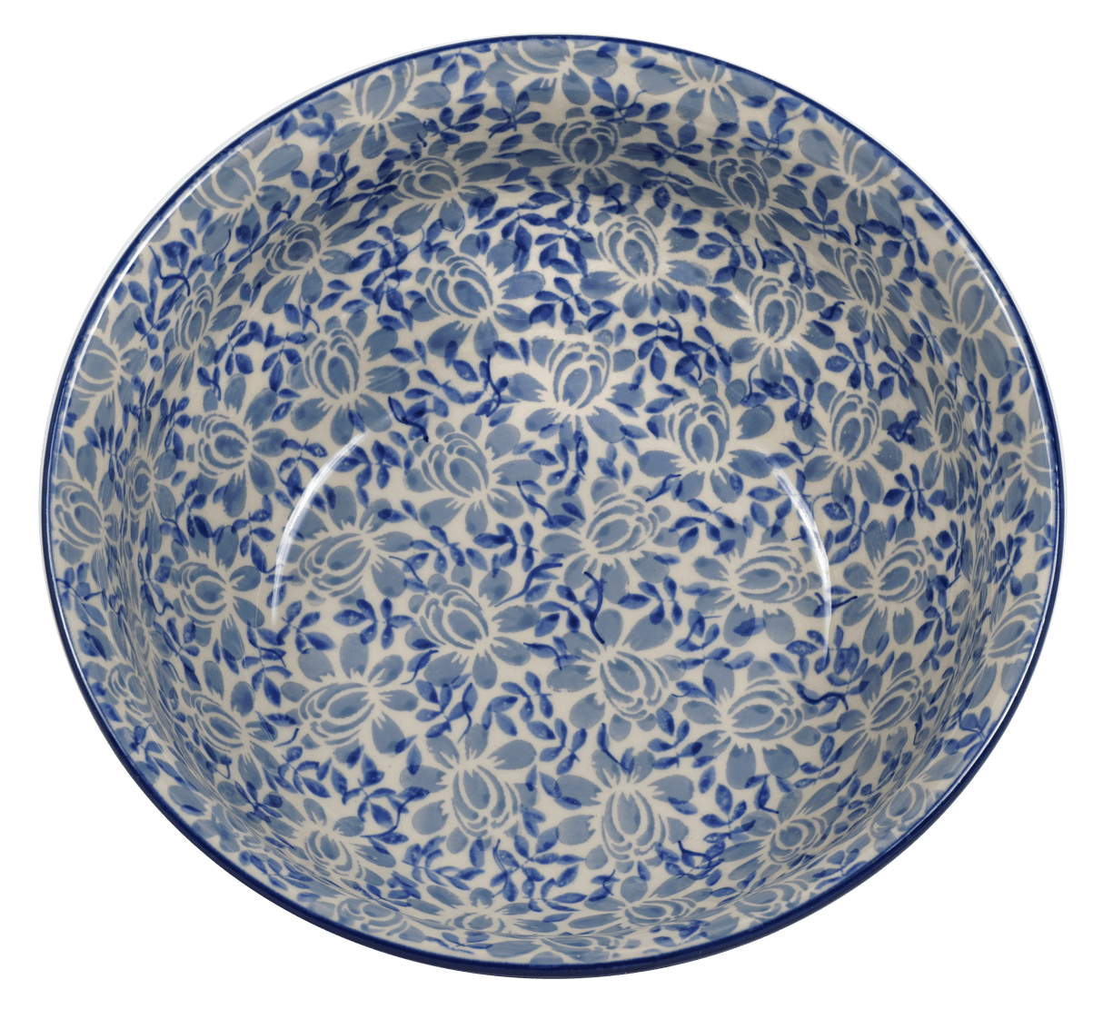 Bowl, Round, 9" Bowl in "English Blue" by Manufaktura | M086U-AS53