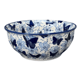 Bowl, Round, 9" Bowl in "Blue Butterfly" by Manufaktura | M086U-AS58