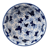 Bowl, Round, 9" Bowl in "Blue Butterfly" by Manufaktura | M086U-AS58