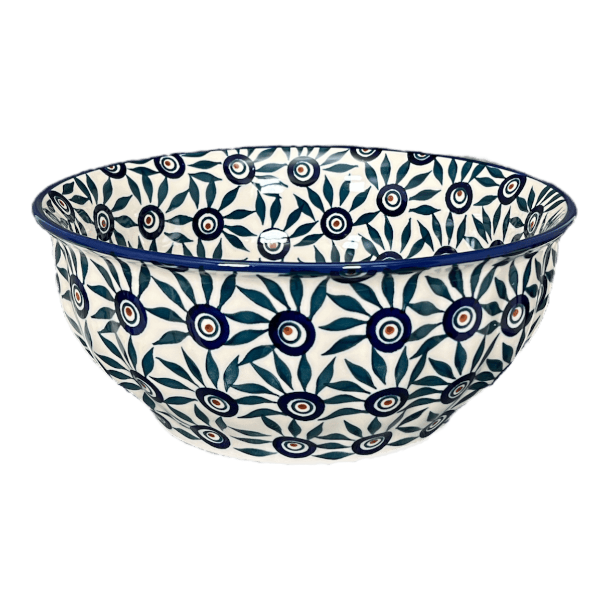 Bowl, Round, 9" Bowl in "Peacock Parade" by Manufaktura | M086U-AS60