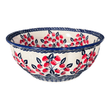 Bowl, Round, 9" Bowl in "Fresh Strawberries" by Manufaktura | M086U-AS70