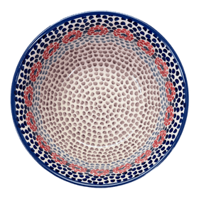 Polish Pottery 9" Bowl (Falling Petals) | M086U-AS72 Additional Image at PolishPotteryOutlet.com