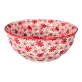 Bowl, Round, 9" Bowl in "Scarlet Daisy" by Manufaktura | M086U-AS73