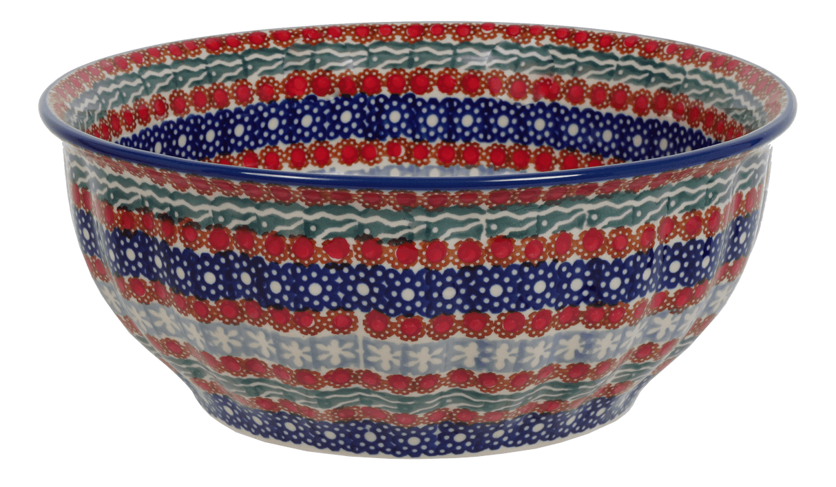 Bowl, Round, 9" Bowl in "Fanfare" by Manufaktura | M086U-EO28