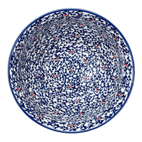A picture of a Polish Pottery 9" Bowl (Blue Canopy) | M086U-IS04 as shown at PolishPotteryOutlet.com/products/9-bowl-blue-canopy-m086u-is04