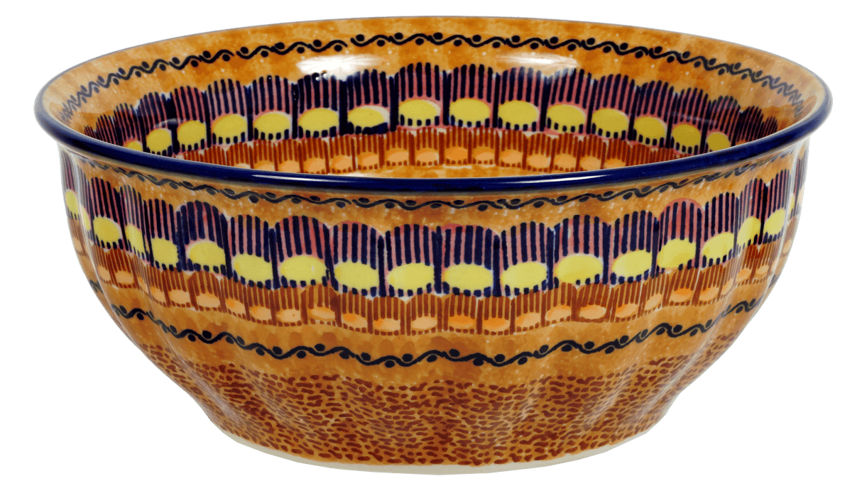 Bowl, Round, 9" Bowl in "Desert Sunrise" by Manufaktura | M086U-KLJ