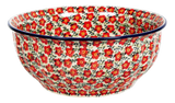 Bowl, Round, 9" Bowl in "Floral Revival Red" by Manufaktura | M086U-MCZE