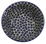 Bowl, Round, 9" Bowl in "Floral Revival Blue" by Manufaktura | M086U-MKOB