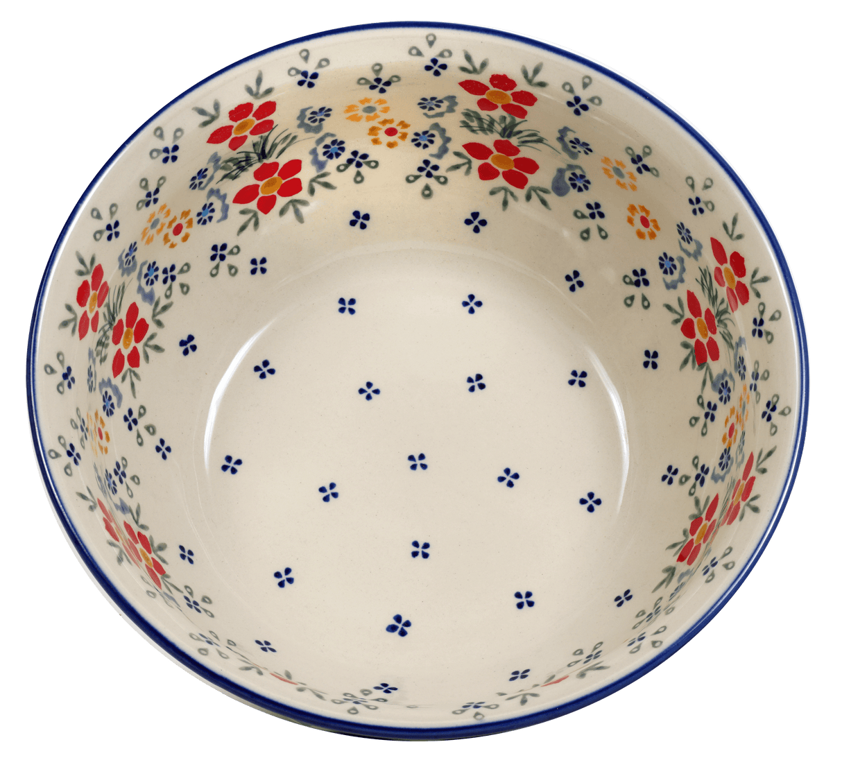 Bowl, Round, 9" Bowl in "Fresh Flowers" by Manufaktura | M086U-MS02