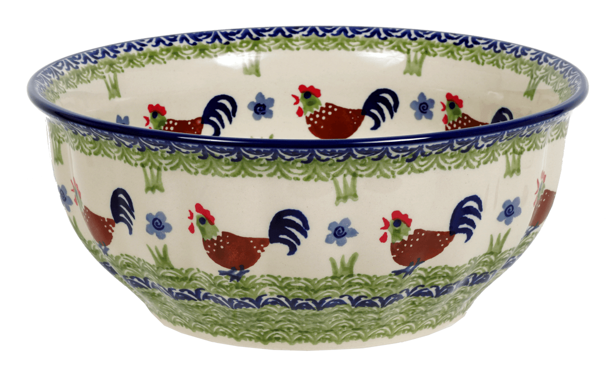 Bowl, Round, 9" Bowl in "Chicken Dance" by Manufaktura | M086U-P320