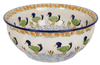 Polish Pottery 9" Bowl (Ducks in a Row) | M086U-P323 at PolishPotteryOutlet.com