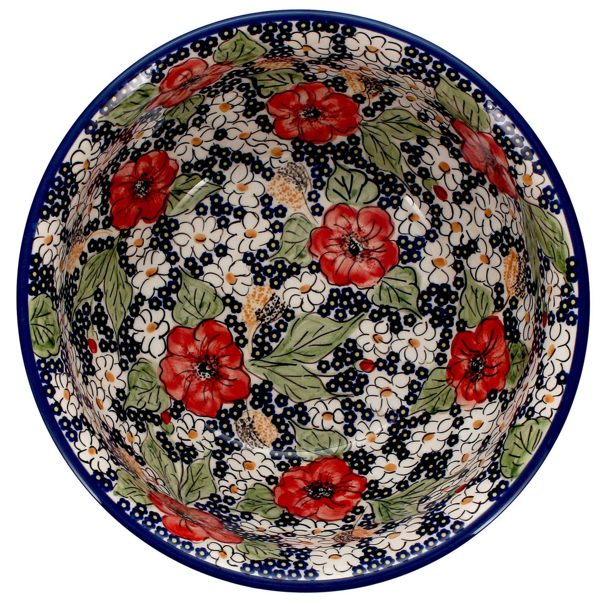 Bowl, Round, 11" in "Poppies & Posies" by Manufaktura | M087S-IM02