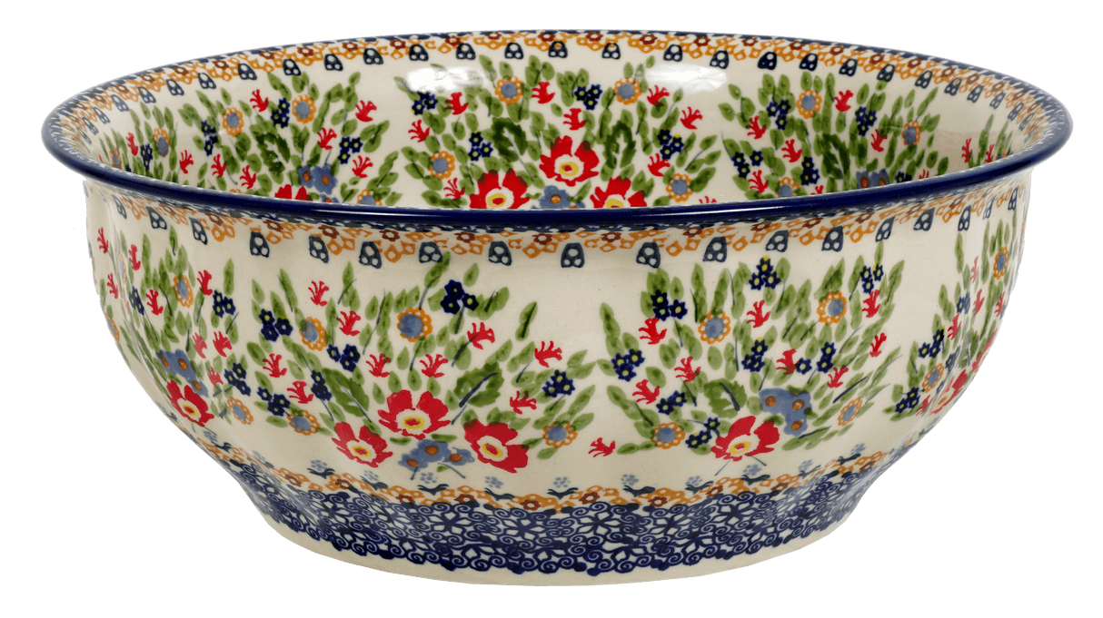 Bowl, Round, 11" in "Poppy Persuasion" by Manufaktura | M087S-P265