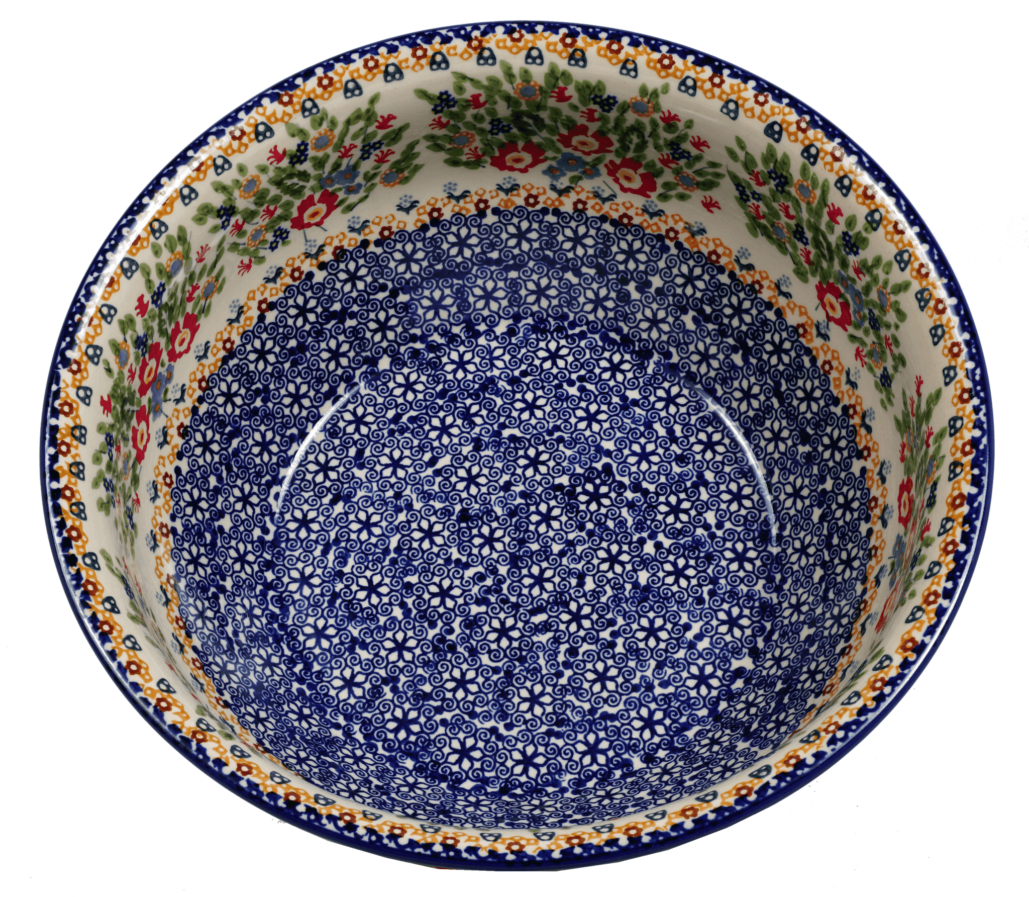 Large Mixing Bowl - Shape 113 - Pattern 1437 – Polish Pottery Westlake