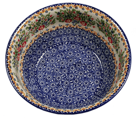 Polish Pottery 11" Bowl (Poppy Persuasion) | M087S-P265 Additional Image at PolishPotteryOutlet.com