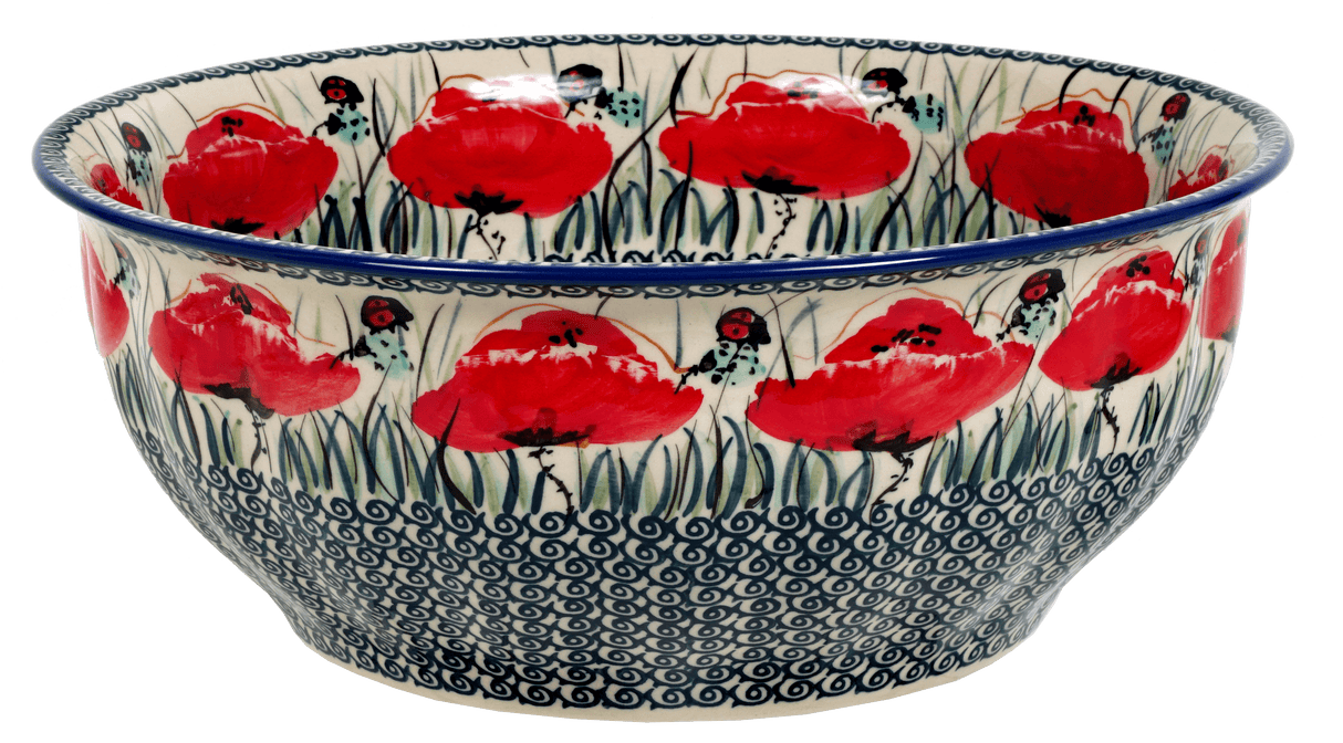 Bowl, Round, 11" in "Poppy Paradise" by Manufaktura | M087S-PD01