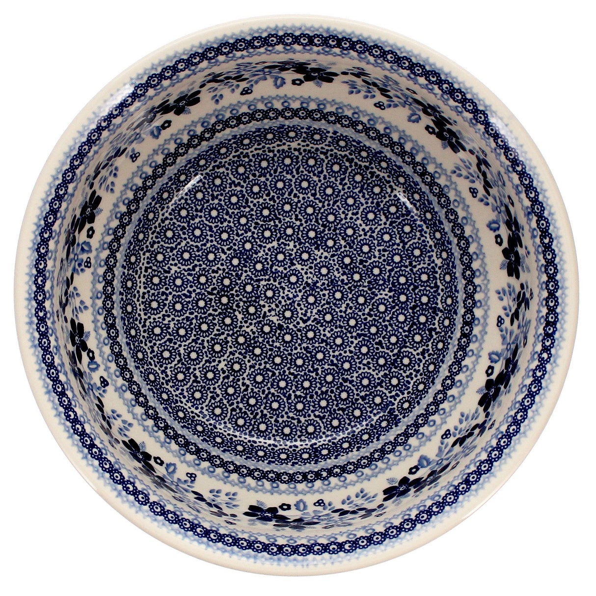 Bowl, Round, 11" in "Duet in Blue" by Manufaktura | M087S-SB01