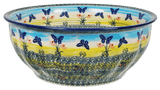 Bowl, Round, 11" in "Butterflies in Flight" by Manufaktura | M087S-WKM