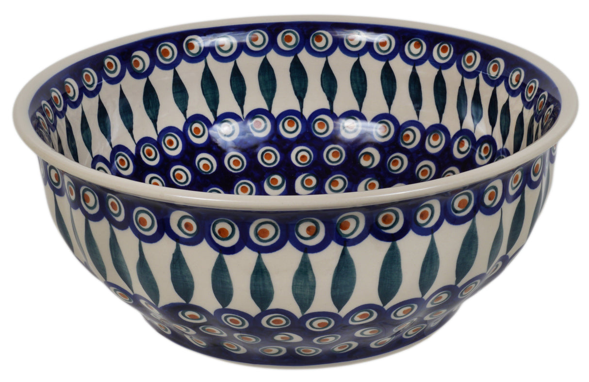 Bowl, Round, 11" in "Peacock" by Manufaktura | M087T-54