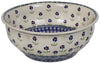 Polish Pottery 11" Bowl (Forget Me Not) | M087T-ASS at PolishPotteryOutlet.com