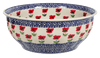 Polish Pottery 11" Bowl (Poppy Garden) | M087T-EJ01 at PolishPotteryOutlet.com
