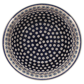 Polish Pottery 11" Bowl (Floral Chain) | M087T-EO37 Additional Image at PolishPotteryOutlet.com