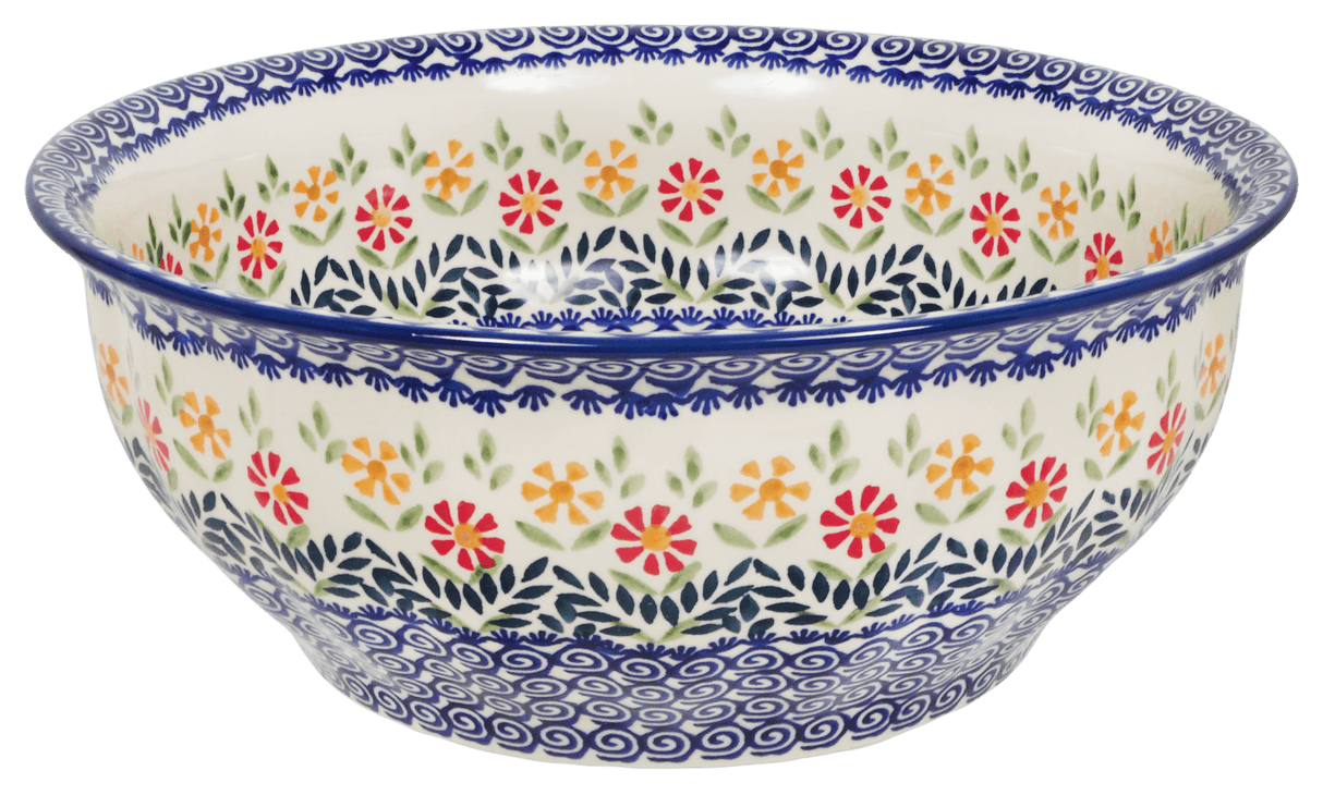 Bowl, Round, 11" in "Flower Power" by Manufaktura | M087T-JS14