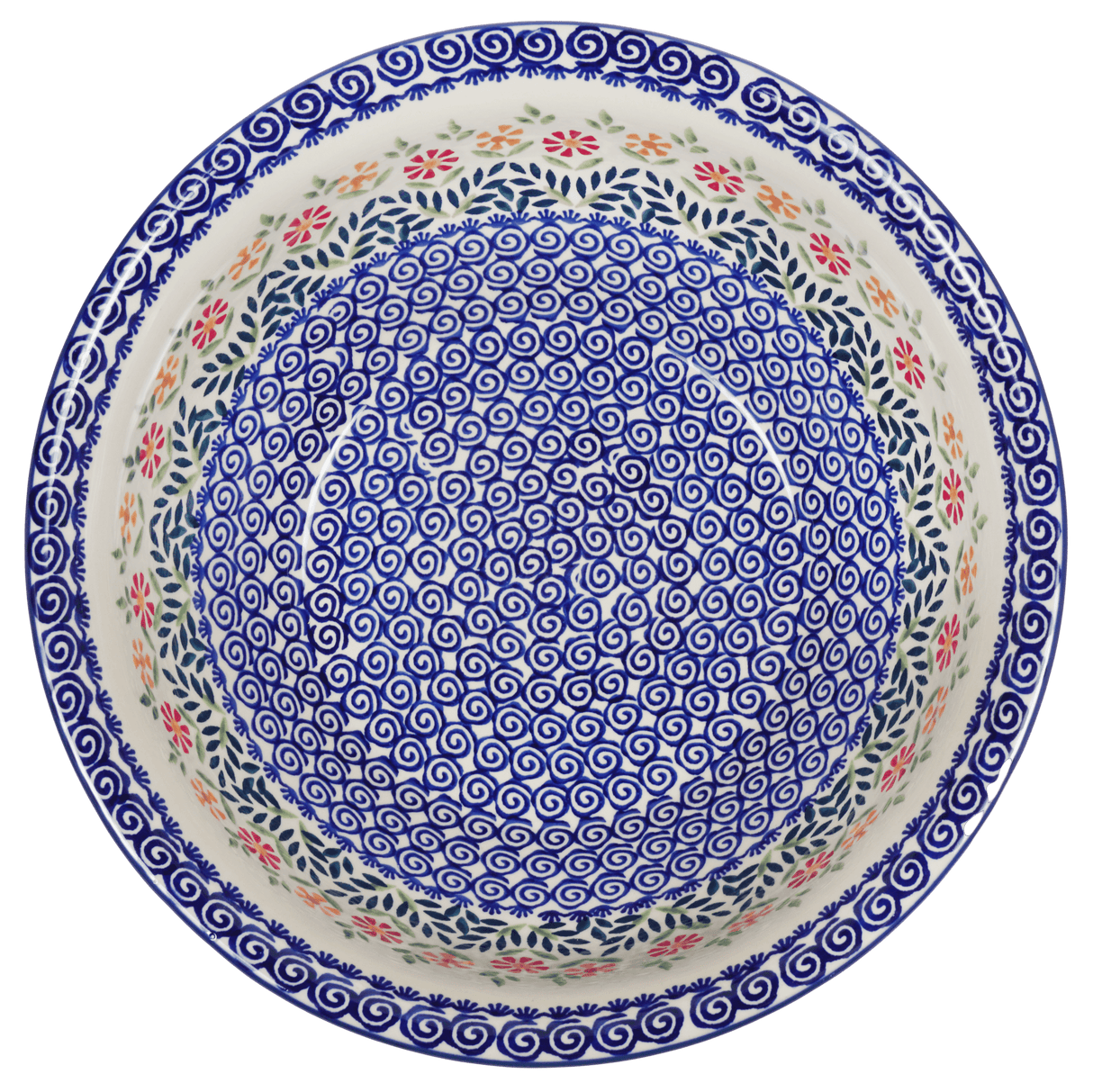 Bowl, Round, 11" in "Flower Power" by Manufaktura | M087T-JS14