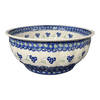 Polish Pottery 11" Bowl (Vineyard in Bloom) | M087T-MCP at PolishPotteryOutlet.com
