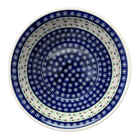 Polish Pottery 11" Bowl (Starry Wreath) | M087T-PZG Additional Image at PolishPotteryOutlet.com