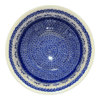 A picture of a Polish Pottery 11" Bowl (Swan Lake) | M087T-WA as shown at PolishPotteryOutlet.com/products/11-bowls-swan-lake