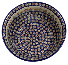 Polish Pottery 11" Bowl (Floral Spray) | M087U-DSO Additional Image at PolishPotteryOutlet.com