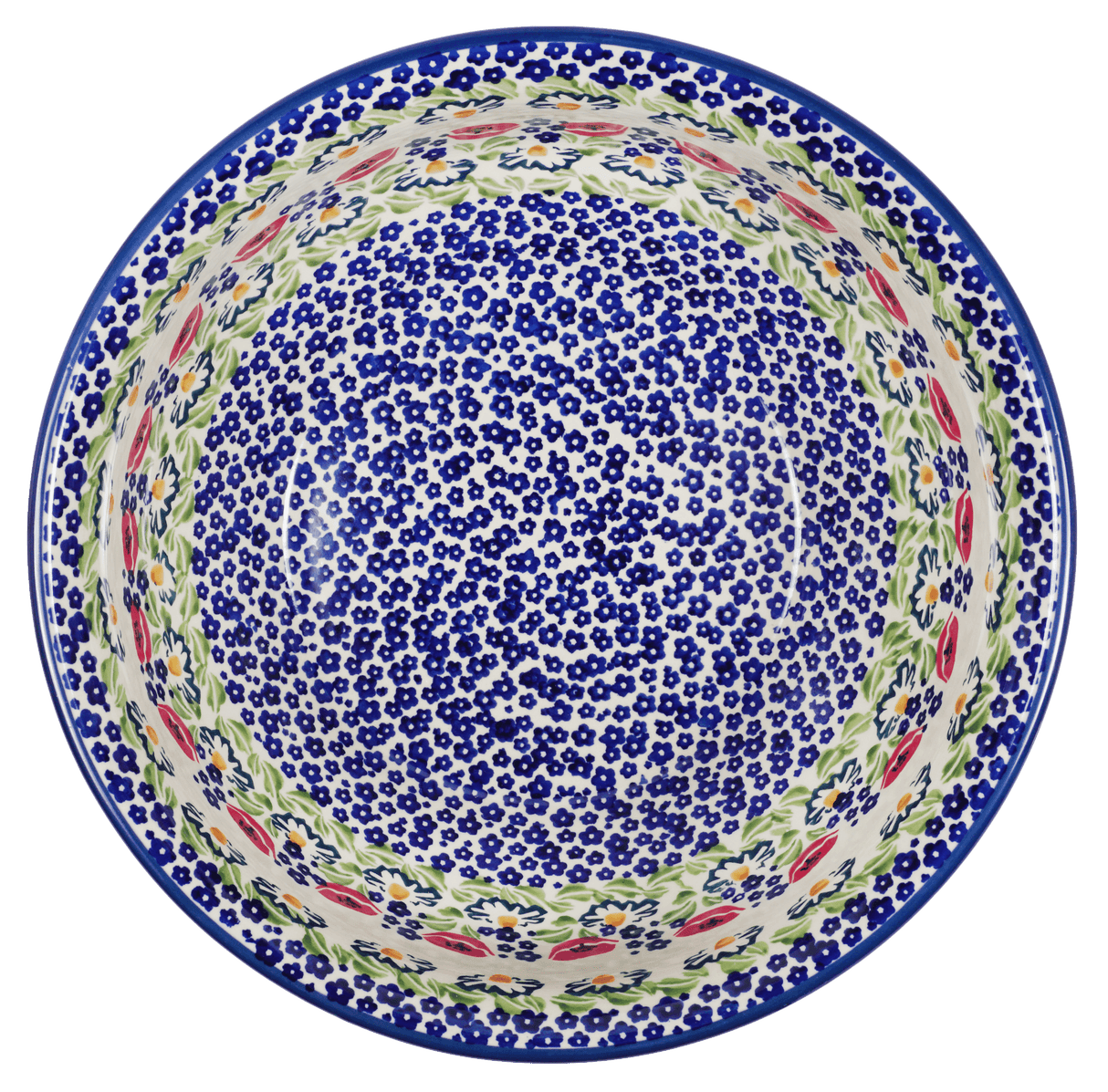 Bowl, Round, 11" in "Poppy Parade" by Manufaktura | M087U-P341