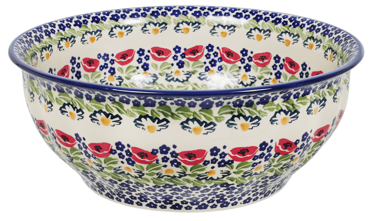 Bowl, Round, 11" in "Poppy Parade" by Manufaktura | M087U-P341