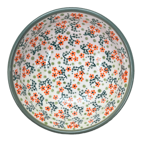 Polish Pottery 6" Bowl (Peach Blossoms) | M089S-AS46 Additional Image at PolishPotteryOutlet.com
