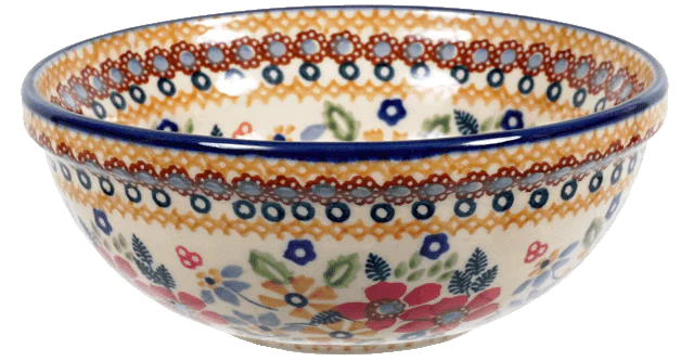 Bowl, Round, 6" in "Ruby Duet" by Manufaktura | M089S-DPLC