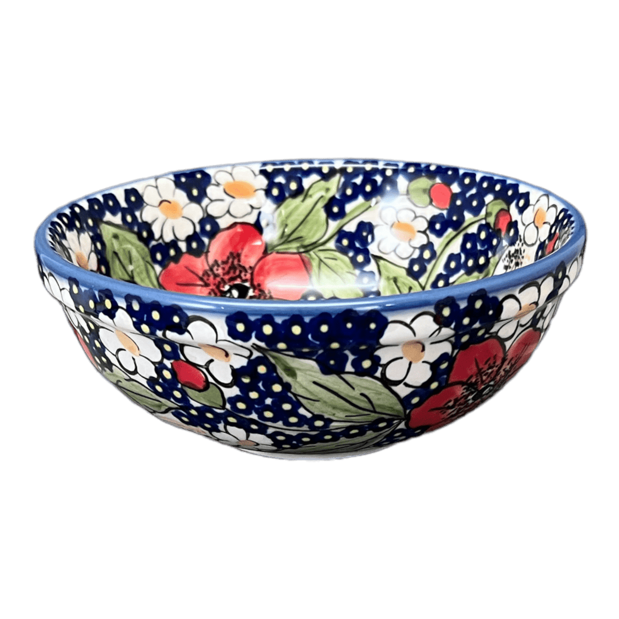 Bowl, Round, 6" in "Poppies & Posies" by Manufaktura | M089S-IM02