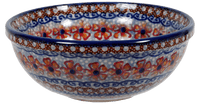 A picture of a Polish Pottery 6" Bowl (Sweet Symphony) | M089S-IZ15 as shown at PolishPotteryOutlet.com/products/6-bowls-sweet-symphony