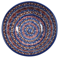 A picture of a Polish Pottery 6" Bowl (Sweet Symphony) | M089S-IZ15 as shown at PolishPotteryOutlet.com/products/6-bowls-sweet-symphony