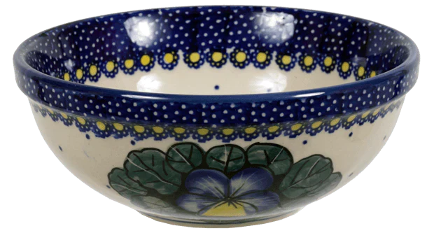 Bowl, Round, 6" in "Pansies" by Manufaktura | M089S-JZB