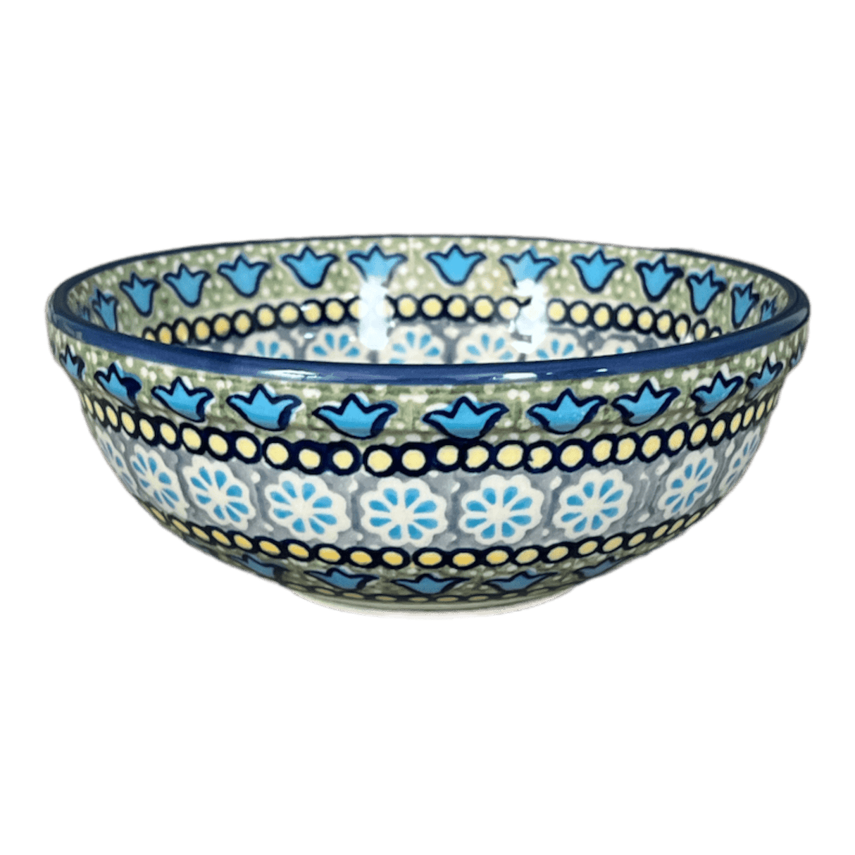 Bowl, Round, 6" in "Blue Bells" by Manufaktura | M089S-KLDN