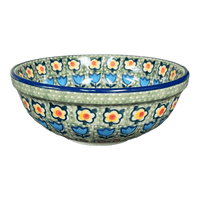 A picture of a Polish Pottery 6" Bowl (Amsterdam) | M089S-LK as shown at PolishPotteryOutlet.com/products/6-bowls-amsterdam