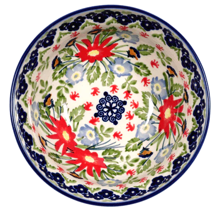 Bowl, Round, 6" in "Floral Fantasy" by Manufaktura | M089S-P260