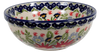 Polish Pottery 6" Bowl (Floral Fantasy) | M089S-P260 at PolishPotteryOutlet.com